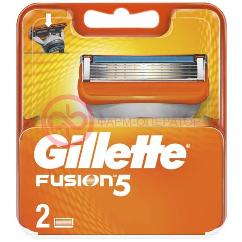 Жиллет фьюжн-5 кассеты сменные для бритья №2