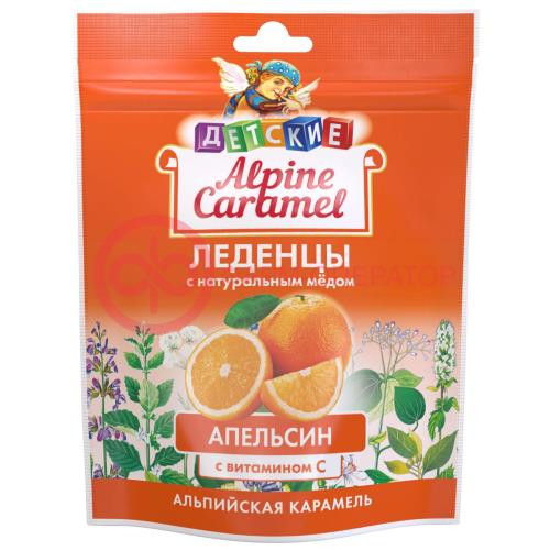 Альпийская карамель леденцы 75г детские апельсин витамин с/натур мед