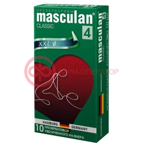 Маскулан презерватив классик 4 облегающ №10