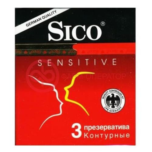 Сико презервативы №3 сенситив контурные